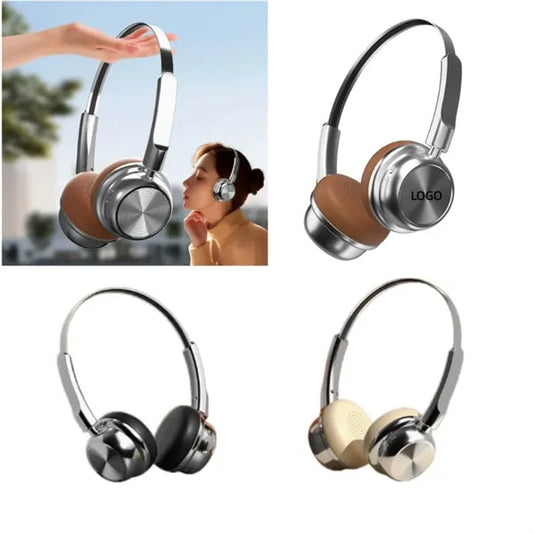 Retro-style Metal Bluetooth Headphones