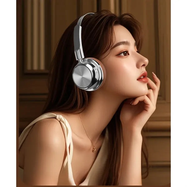 Retro-style Metal Bluetooth Headphones