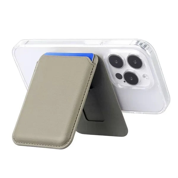 Low MOQ Custom Logo Magnetic Phone Card Holder with Stand
