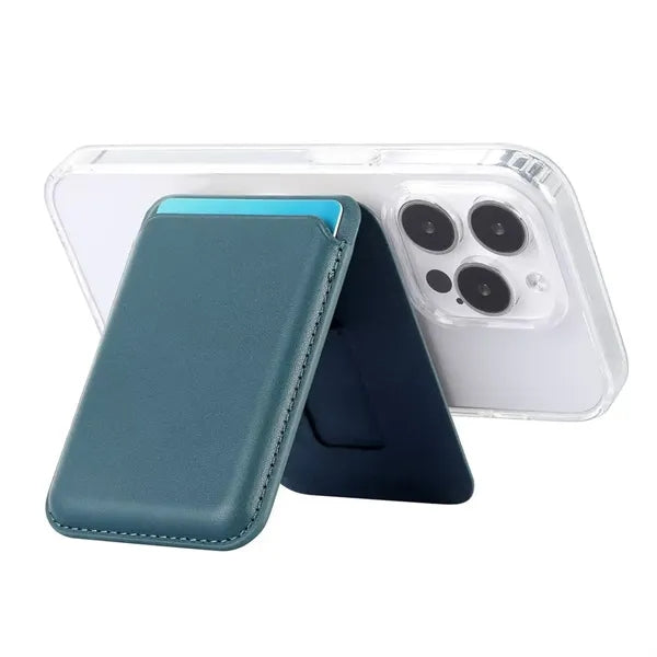 Low MOQ Custom Logo Magnetic Phone Card Holder with Stand