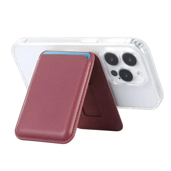 Low MOQ Custom Logo Magnetic Phone Card Holder with Stand