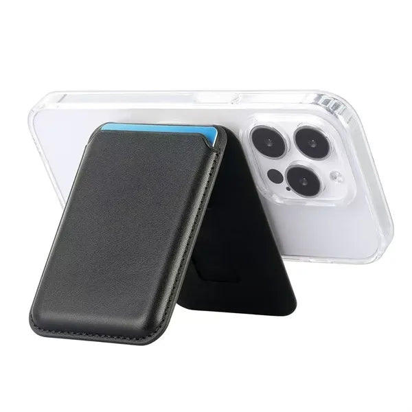 Low MOQ Custom Logo Magnetic Phone Card Holder with Stand