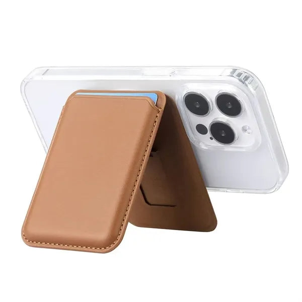 Low MOQ Custom Logo Magnetic Phone Card Holder with Stand