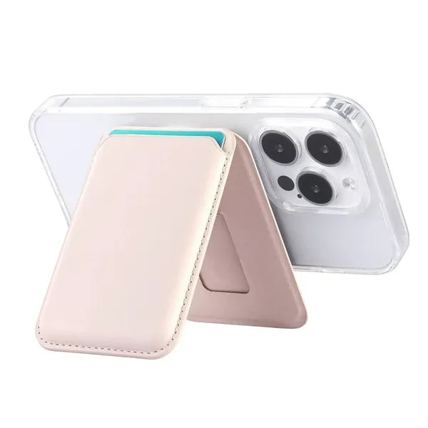 Low MOQ Custom Logo Magnetic Phone Card Holder with Stand