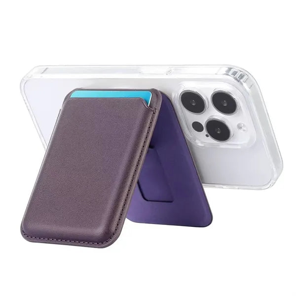 Low MOQ Custom Logo Magnetic Phone Card Holder with Stand