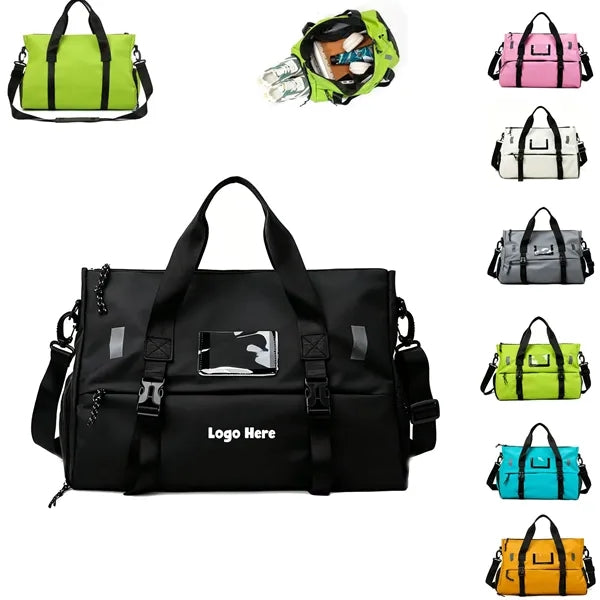 Weekender Bag with Dry Wet Pocket & Shoes Compartment