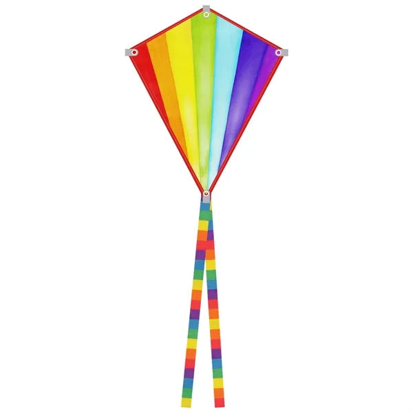 Full Color Polyester Diamond Kite Toy With String Set