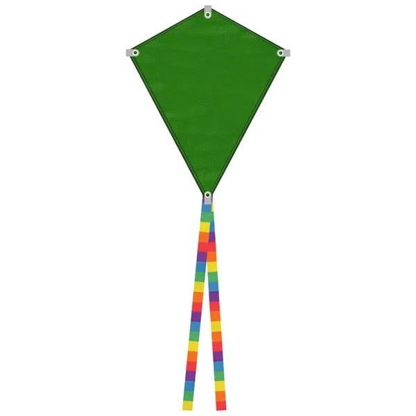 Full Color Polyester Diamond Kite Toy With String Set