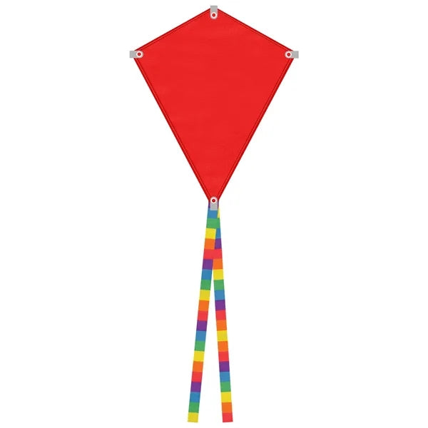 Full Color Polyester Diamond Kite Toy With String Set