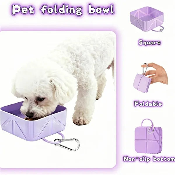 17oz Collapsible Silicone Pet Bowl