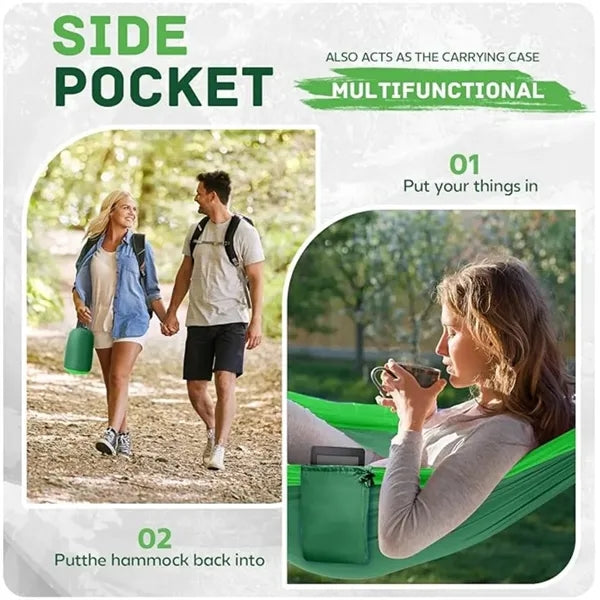 Anti-Tip Camping Swing Hammock