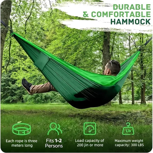 Anti-Tip Camping Swing Hammock