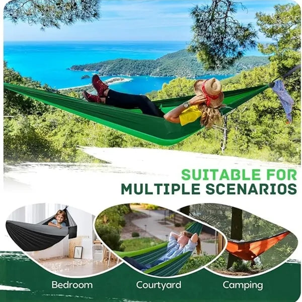 Anti-Tip Camping Swing Hammock