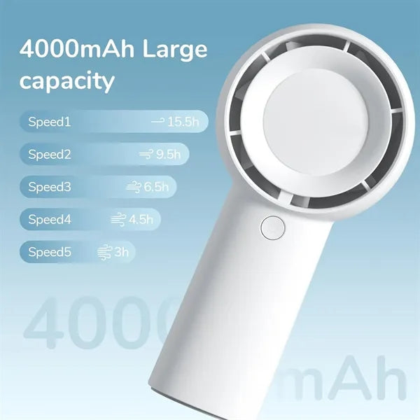 Mini Rechargeable Strong Wind Handheld Fan Bladeless