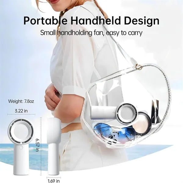 Mini Rechargeable Strong Wind Handheld Fan Bladeless