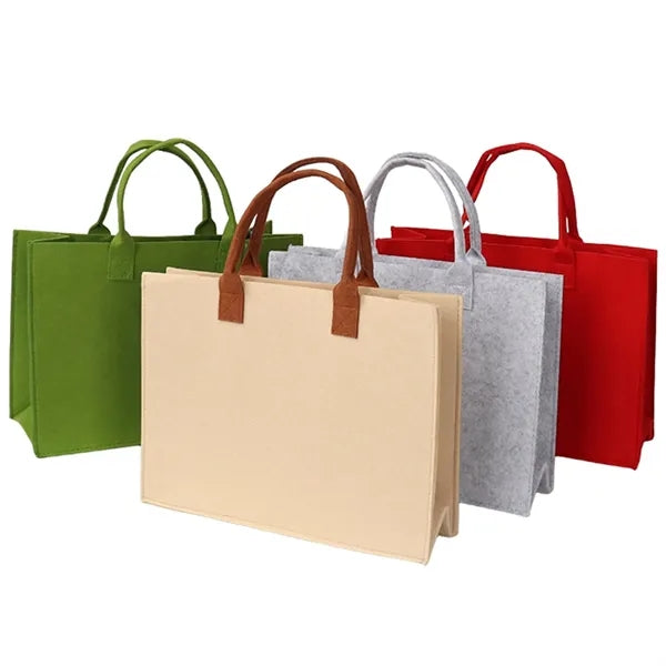 Eco-Friendly Foldable Felt Tote ()