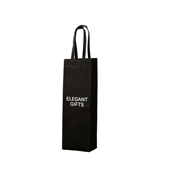 Non-Woven Single Bottle Wine Tote Bag