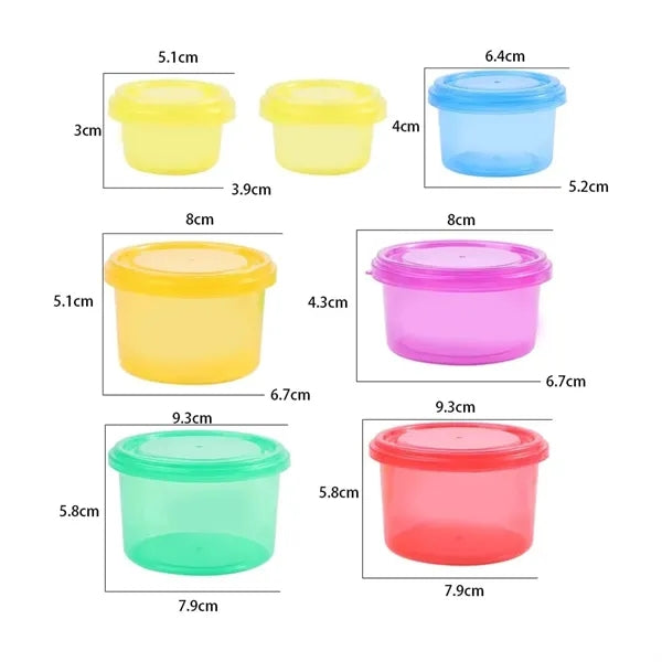 7-Piece Portion Control Container Set for Healthy Meal Prep