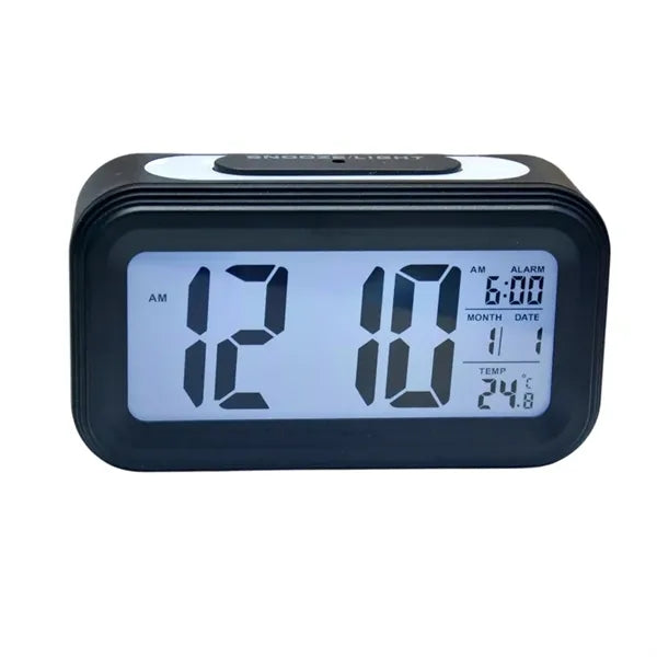 LED Nightlight Calendar Desk Clock W/Temperature Display