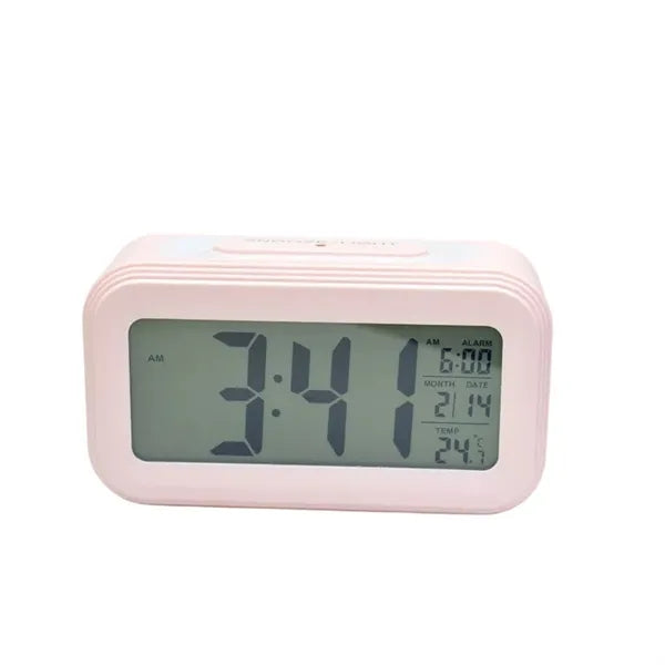 LED Nightlight Calendar Desk Clock W/Temperature Display