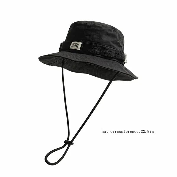 Branded Color Block Bucket Hat - Quick Dry