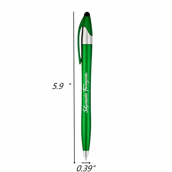 Twist Stylus Ballpoint Pen Multicolor Plastic Barrel
