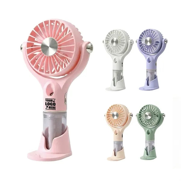 Handheld Spray Fan Portable Small Quiet USB Cooling