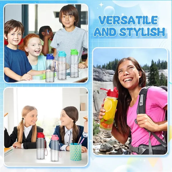 17oz Portable Sports Water Bottle Leakproof Flip Lid
