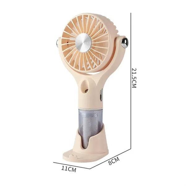 Handheld Spray Fan Portable Small Quiet USB Cooling