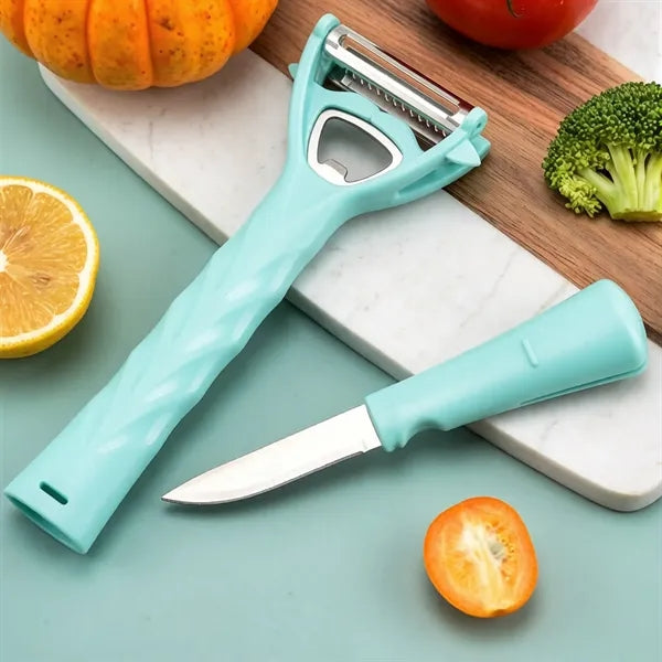 Multi functional peeler set