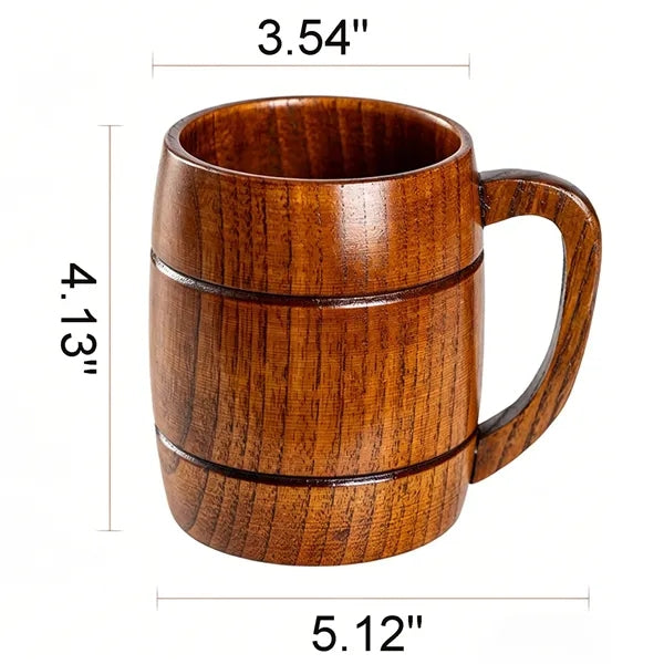 11OZ Natural Wooden Cup