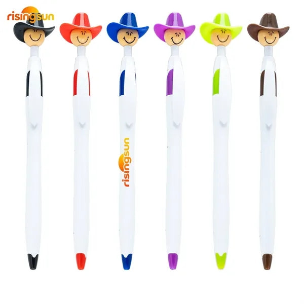 Creative Smiley Face Plastic Click Pen