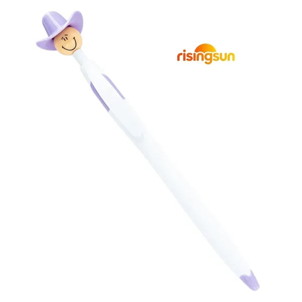 Creative Smiley Face Plastic Click Pen