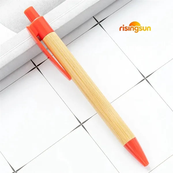 Multicolored bamboo pen