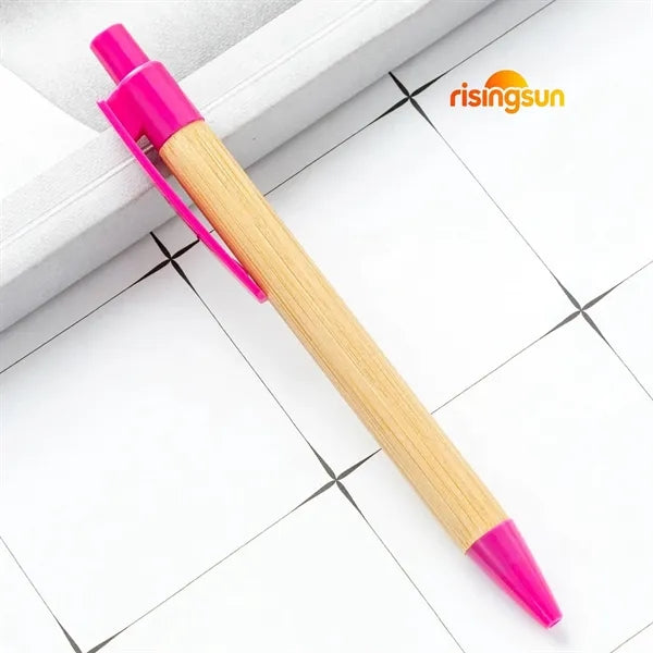 Multicolored bamboo pen