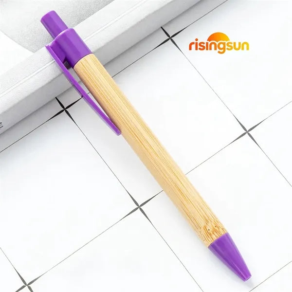 Multicolored bamboo pen