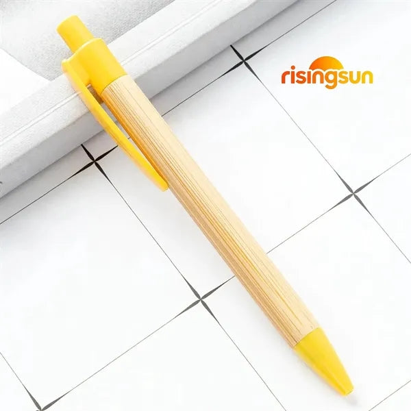 Multicolored bamboo pen