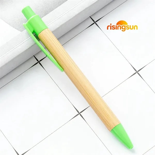 Multicolored bamboo pen