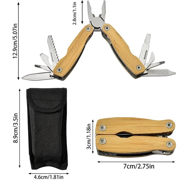 Folding multifunctional pliers