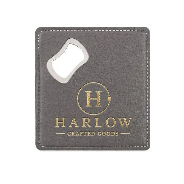 PU Leather Bottle Opener Coaster