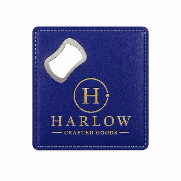 PU Leather Bottle Opener Coaster