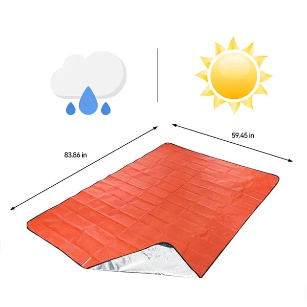 Portable Folding PE Emergency Blanket For Outdoor Camping