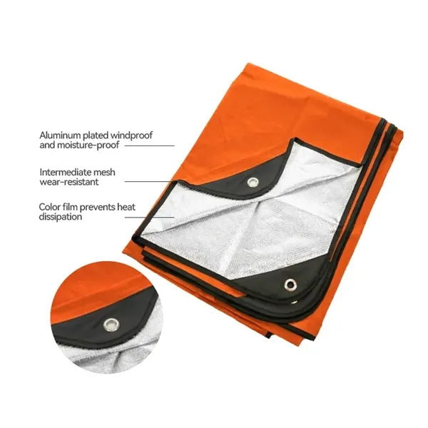 Portable Folding PE Emergency Blanket For Outdoor Camping