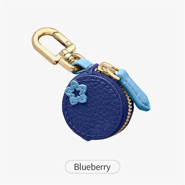 Logo Fruit Style Mini Mirror Coin Pouch Keychain