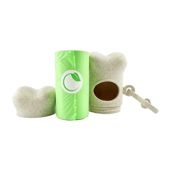 Eco-Friendly Bone Dispenser w/ Compostable Bags - Full Color