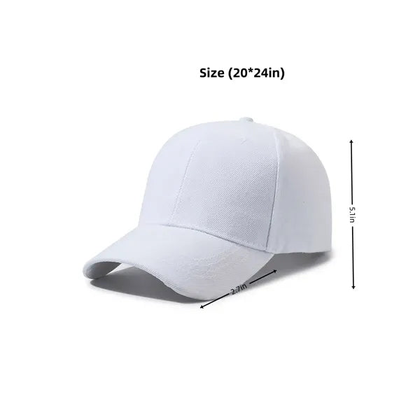 Logo Baseball Cap, Solid Color Unisex Hat