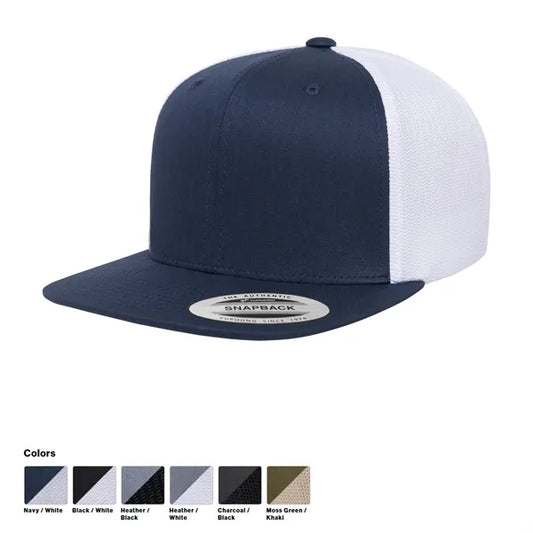 YP Classics High Profile 2-Tone Trucker Snapback Cap