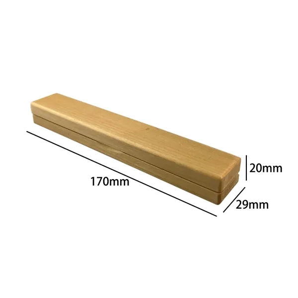 Natural Beech Wood Single Pen Gift Presentation Box