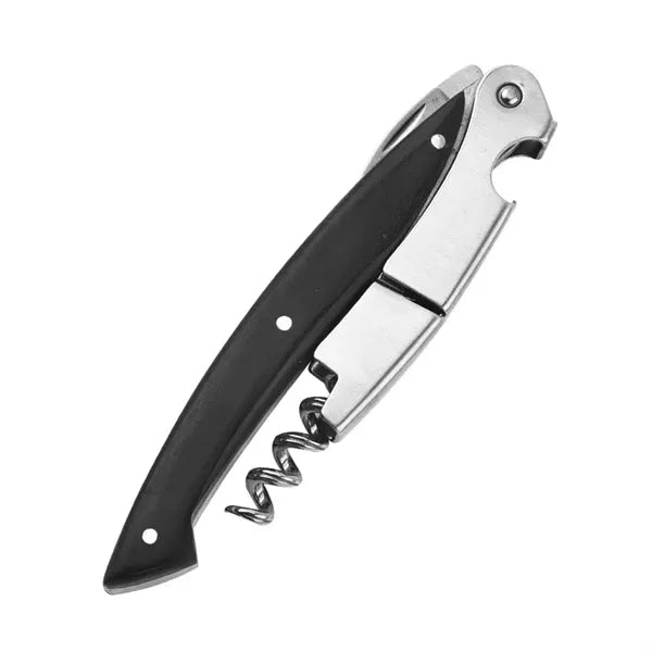 Kitchen Wine Bottle Opener Wood Handle Corkscrew Open