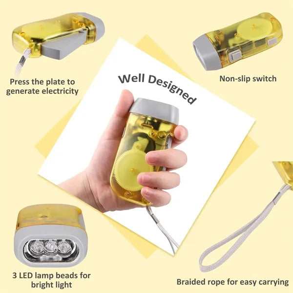 Hand Crank Emergency Flashlight